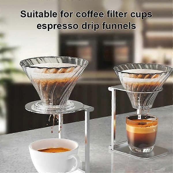 Vikbar Kaffedropphållare Häll över Droppställ Aluminium Espresso Kaffe