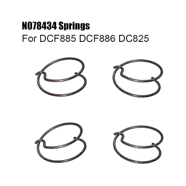 4 Pakkausta N078434 N089668 Jousta, Sopii Dcf885 Dcf886 Dcf887 Dcf840 Dcf850, Iskumekanismin Jousipaketti
