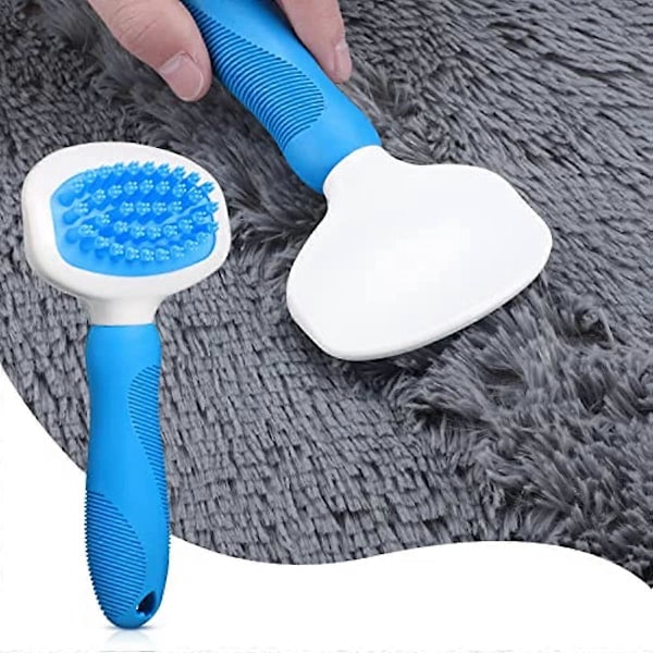Teppehrake for sammenfiltret teppe, lurvete teppe, tepperake, teppepleier, teppebørste for å fluffe teppe, teppekam, børste for sammenfiltrede tepper for trapper, haller og tra