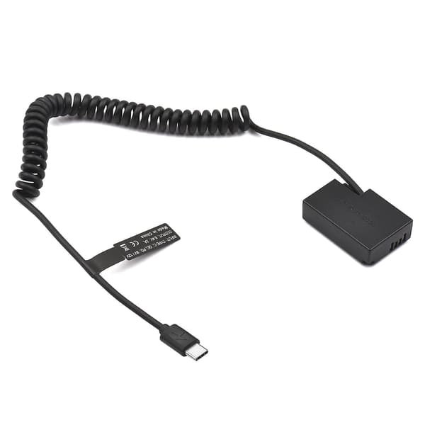 Typ C till DR-E18 DC-koppling LP-E17 Dummy-batteri Ersättning för Canon RP EOS 77D 200D 250D 750D 760