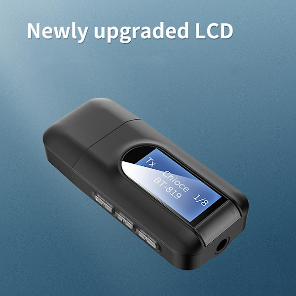 Bluetooth-kompatibel 5.0 Usb 3,5 mm lydtransmitter modtager trådløs adapter