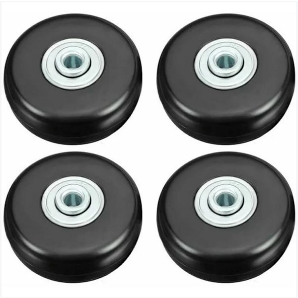 Matkalaukun pyörät, 50 mm korvaavat hiljaiset pyörivät kumipyörät, 4 kpl