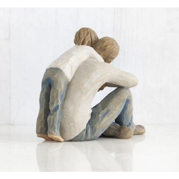 Skulptur Handmålad Figur