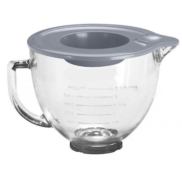 Tätningslock för lutande huvud för KitchenAid K5GB 5-liters mixer, glasbålshållare