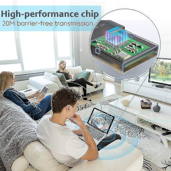 Kompatibel med USB Bluetooth 5.0 Adapter til PC Win10/8.1/8/7/Bluetooth Dongle