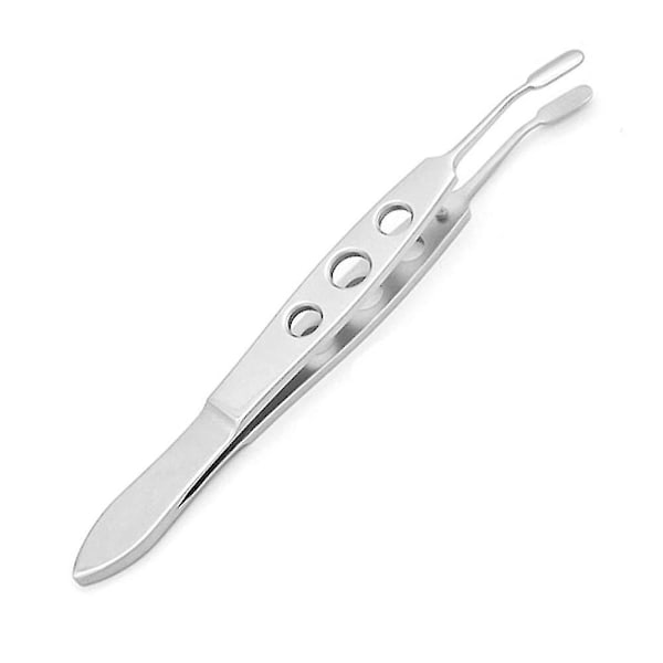 Stainless Steel Meibomian Gland Expressor Forceps Eyelid Massage Tweezers For Dry Eyes, High Tweezer Tools (rectangle 2