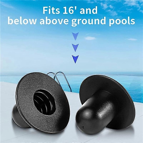 3 st. Silhålplugg för Intex Munstycksset Silanslutning Pump Inloppsmunstycke Poolsil