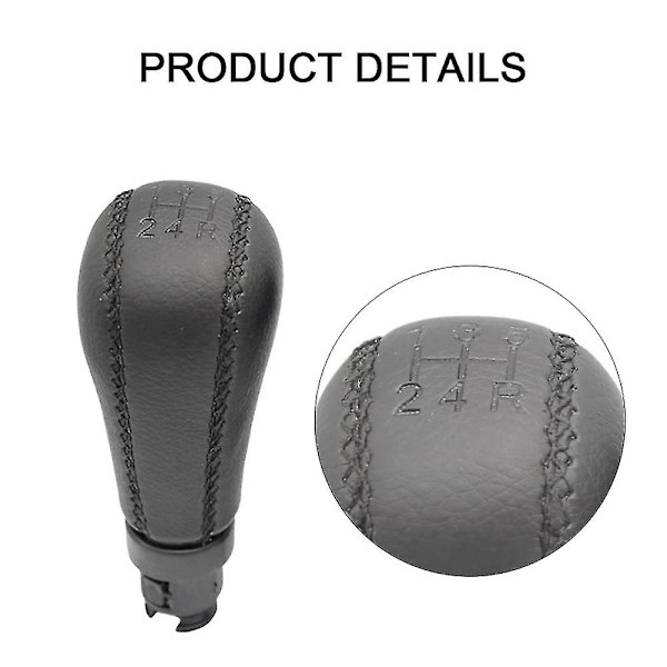 Kompatibel Volvo S60 S80 V70 Xc70 PU Läder Växelspaksknopp Handboll 5-växlad