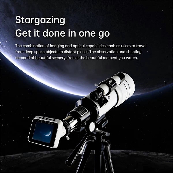 30070 WIFI Elektronisk Okular för Astronomiskt Teleskop Monokulär 70MM Stor Apertur för Stjärnskådning