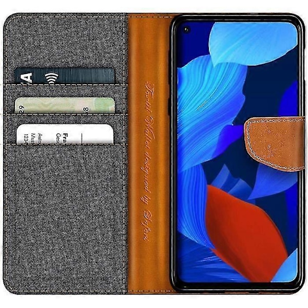 Huawei Nova 5t Kotelo Huawei Nova 5t Tekstuurit Kuitusuojus Musta p