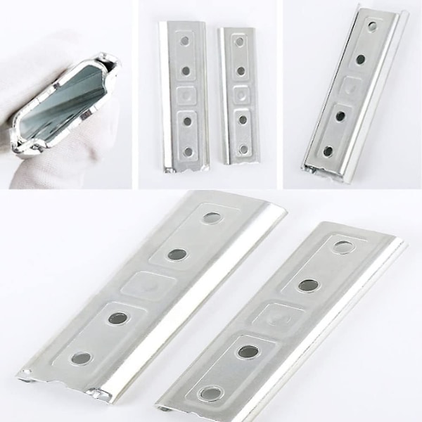 4,7\" Sänggavel Fästen Konsoler Panel Väggfäste Interlocking Hängare Heavy Duty Soffa Koppling Universell Metall Koppling (2 Par)