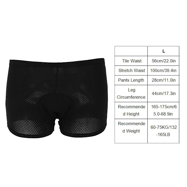 Herr 6D Vadderade Andningsbara Cykelshorts - Bekväma Cykelunderkläder