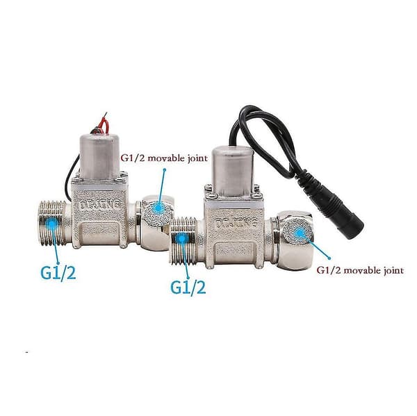 Solenoidventil 1/2 tommer DC4.5V Vannkontroll - Vanntett linje