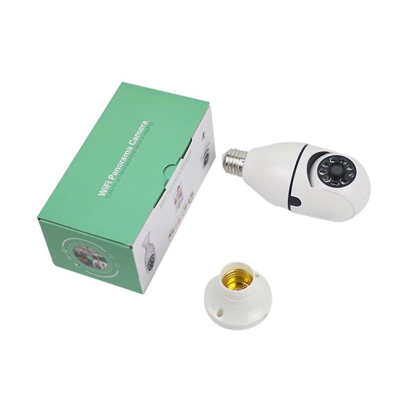 5g Wifi-lampa Night Vision Kameraövervakning Fullfärg Automatisk Människospårning Videosäkerhet Mo