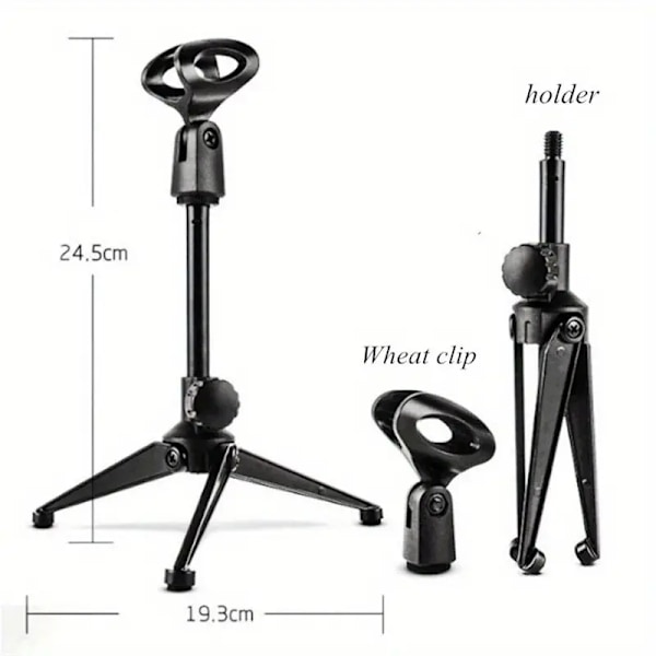 1 st mikrofonstativ skrivbordsstativ mini bärbart bordsstativ justerbar klämma hållare fäste lätt fäste dynamisk spellive Eid Al-Adha Mubarak
