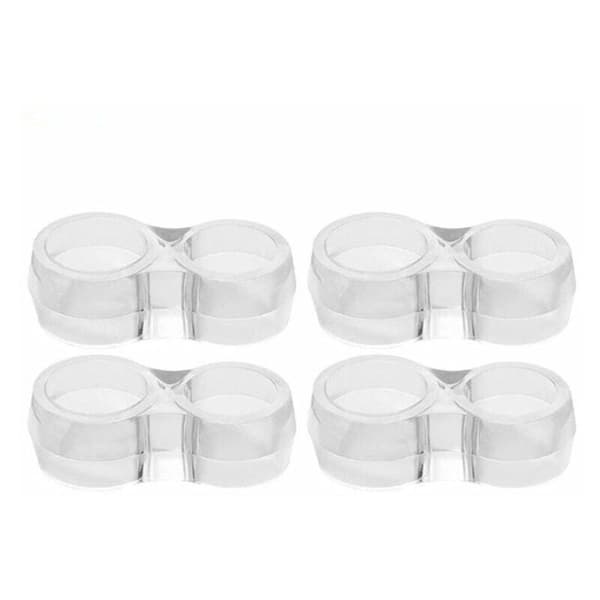 Dörrstopp - YYV - 12-pack - Transparent PVC - Väggskydd - Stötsäker