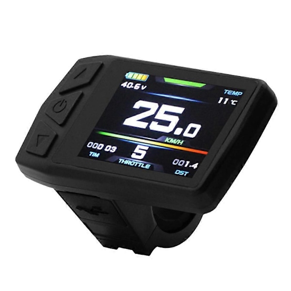 Ebike Display för KT TF01U 24V 36V 48V Intelligent Färgstark LCD Mätare Vattentät Anslutning Elektrisk Cykel
