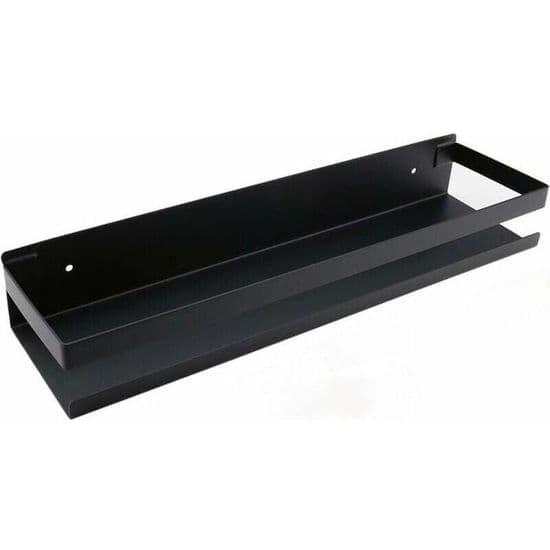 Væghylde til badeværelse - 20-40 cm - Moderne - Mat sort - Til badeværelse, køkken, bruser - 40 cm PZCC