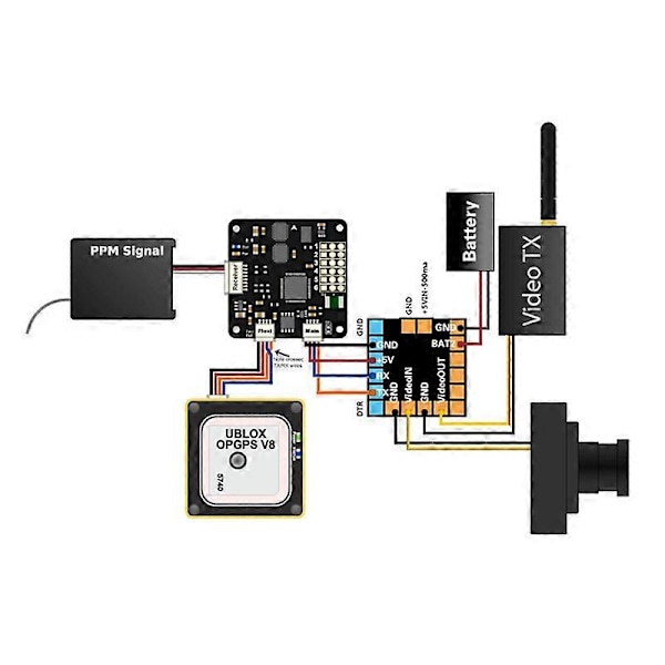 FPV MinimOsd Minim Mini OSD On-Screen-Display med KV TEAM MOD för CC3D Naze32 F3 F4 Flight Controll