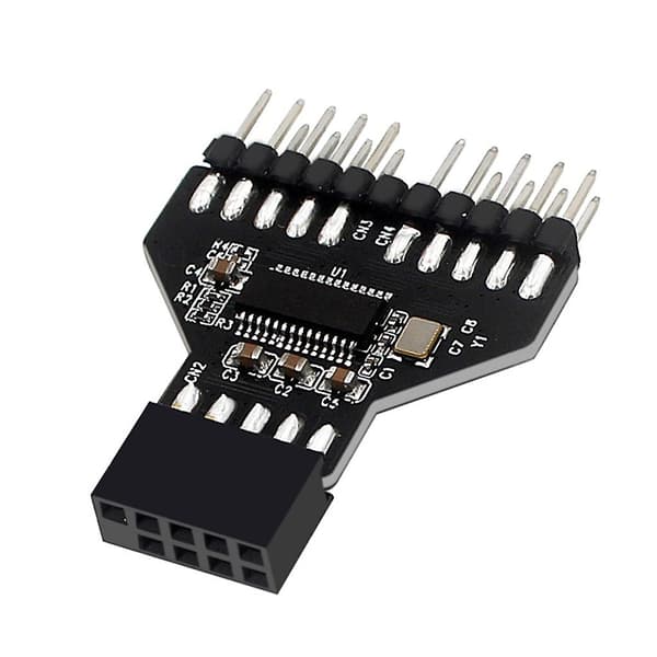 1 til 2 9-pins USB Hub USB 2.0-stik USB2.0 9-pins Interface Header Splitter
