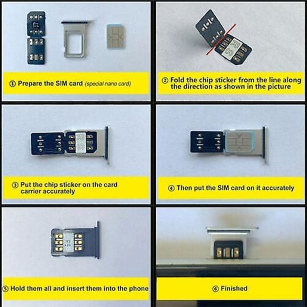 Heicard Unlock Chip Sim Nano Turbo Card för iPhone14/12mini/13/XR/11promaY0