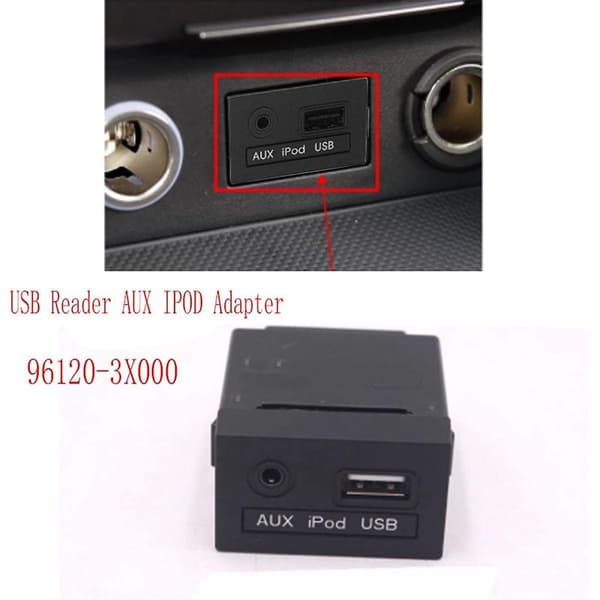 961203X000 Bil 16 Pins Audio Interface USB Læser AUX til Adapter til 2011-2013 96120-3X000