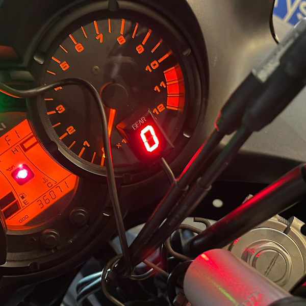 LED 1-6 Gearindikator Hastighedsskærm til Suzuki GSXR1000 GSX-R1000 2001 2002 2003 2004 - 2016 GSXR 1000 Motorcykel Tilbehør