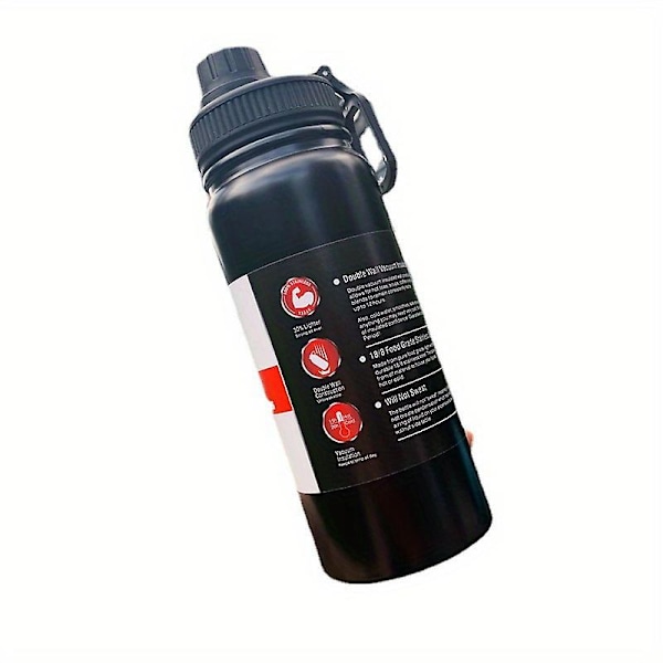 1 stk. 950 ml/32 oz Termisk Vandflaske i Rustfrit Stål, Lækagesikker Dobbeltvægget Vakuum Vandkop, Perfekt til Sport, Udendørsaktiviteter