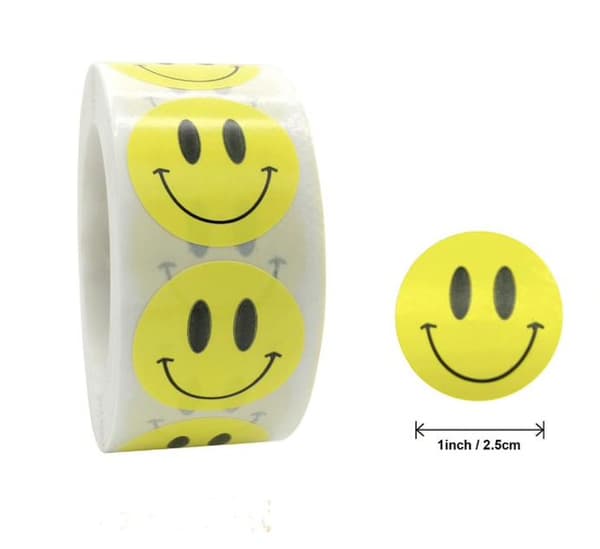 500 klistremerker - Smiley Emoji