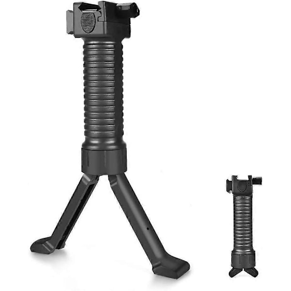 Pod Grips Förlängare 20 mm Skena Vertikalt Gevär Framgrepp 2 i 1 Keymod Bipod Fritt Krympbara Skenor Airsoft Grepp för Utomhusskytte Air Picatinny Weav