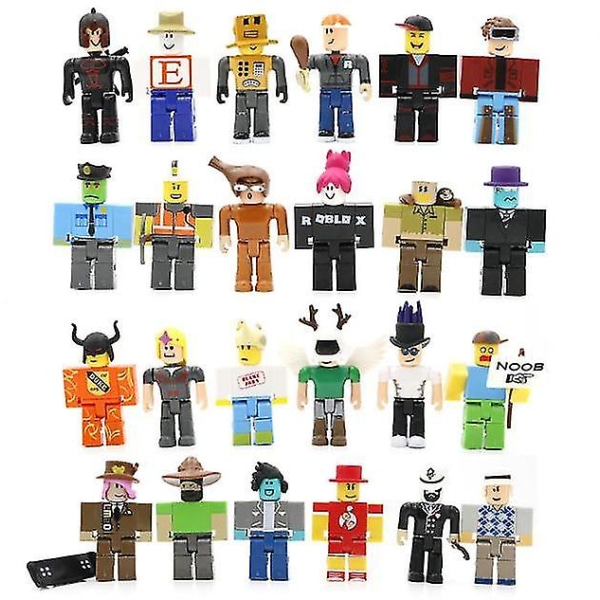 Roblox 24-delad Mini Figur Virtuell Värld Figur Block