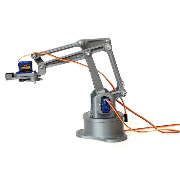 3D-utskrift fyra graders frihetsmanipulator Mekanisk arm DIY-robotmontering 3D-skrivarprodukt SG90 med styrväxel