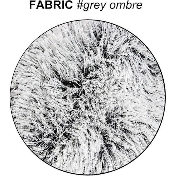 2-pack Hem Dekorativ Lyx Serie Supermjuk Fuskpäls Prydnadskudde Örngott Kuddfodral För Soffa Eller Säng Grå Ombre 45x45 cm (18x18 tum)