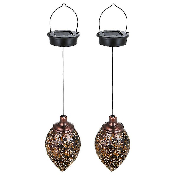 2-pack solcellslampor för trädgården