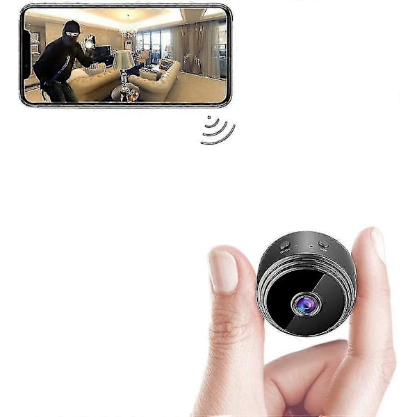 Full HD Mini Kamera med WiFi og Nattsyn - Trådløst Kamera