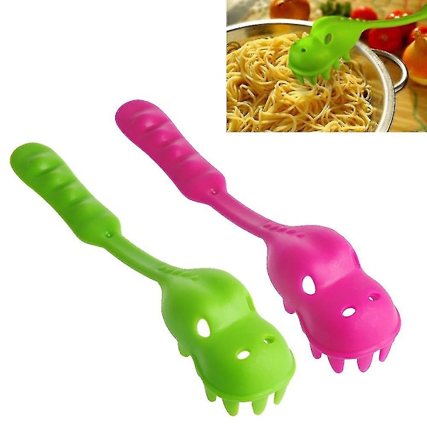 Pasta Server Dinosaur Spaghetti Serveringskje og -gaffel for Krokodille