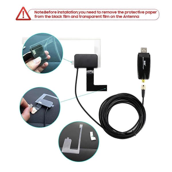 DAB+ BOX Adapter Dab USB Endast för OSSURET Bilmultimediaspelare