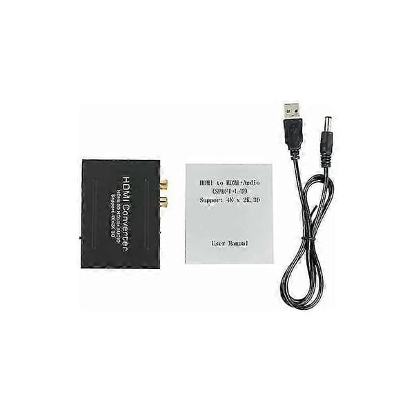 4k Hdmi til Hdmi Audio Splitter, tilbyder problemfri lyd- og videooverførsel med 3 Audio Edid-indstillinger, understøtter digital til analog konvertering og