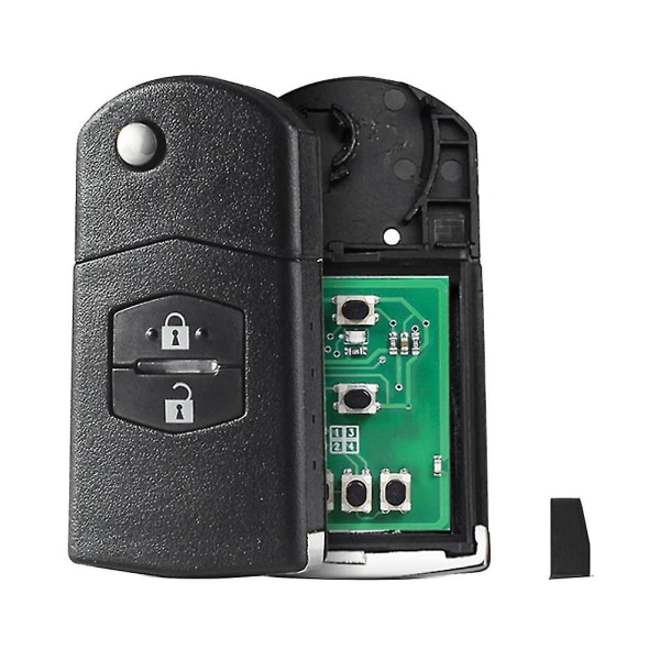 2 knappar fällbar bilfjärrkontroll 4d63 chip för Ske126-01 2 M2 Demio / 3 Axela/ 5 Premacy / 6 M6 Atenza
