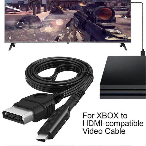 Videokonverter 1080P Bärbar Mini Plug & Play för XBOX till HDMI-kompatibel Videoadapterkabel