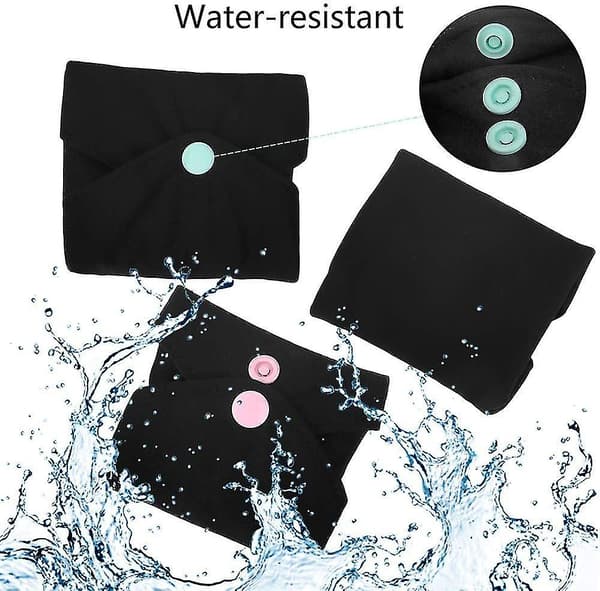 Återanvändbara sanitetsbindor av bambu, 8-pack medium & large (9,06\" & 11,02\") tunga flödes nattbindor tvättbara tygbindor med våtpåse för kvinnor