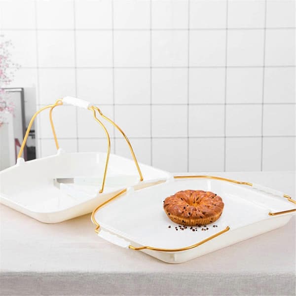 Brødserveringsbrett Bakeri Brødbrett med Håndtak Bakeriutstyr Brødbeholderbrett for Brød Sh