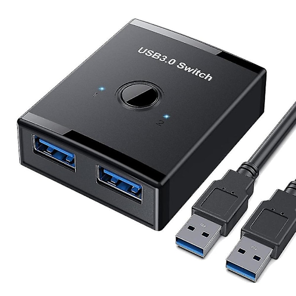 USB 3.0-bryter, tosidig 2 inn 1 ut / 1 inn 2 ut USB KVM-bryter