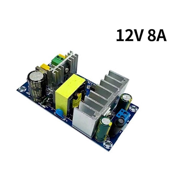 12V 8A Switchande Strömförsörjningskort Modul 100W Högeffekts Strömförsörjning Bare Board AC85-265V till DC 1