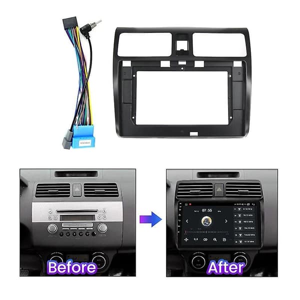 För Suzuki Swift 3 2003 - 2010 Bilradio Dashboard Panel Ram Strömförsörjningskabel Canbus