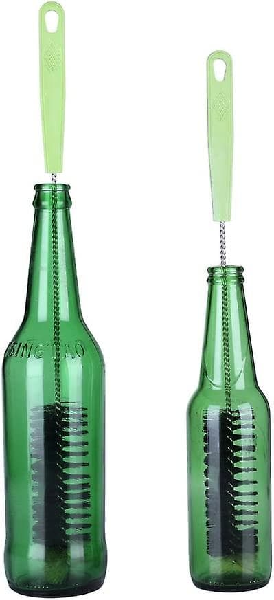 Extra lång flaskb borste, smal flaska tvätt flaska borste (öl, vin, Kombucha, 40cm)