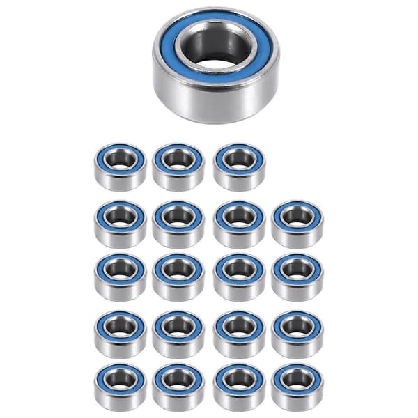 20 STK. MR105-2RS 5X10X4mm Kugleleje Stål Dobbeltskærmet Miniature Kuglelejer