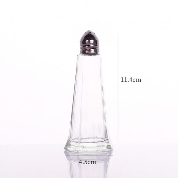 Salt- og peberkværne, sæt med 2, kapacitet: ca. 40 ml, glas/rustfrit stål, New York, sølv/transparent