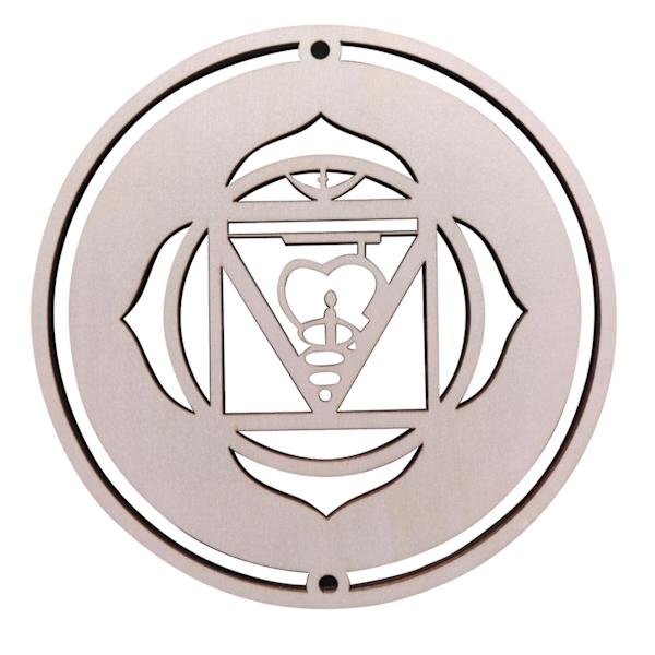 Boheemi Meditation Energia Symbolit käsityöriipus Puinen 7 Chakran Puulevyt Riippuva Koriste Chakra Parantava Seinätaide Sopiva