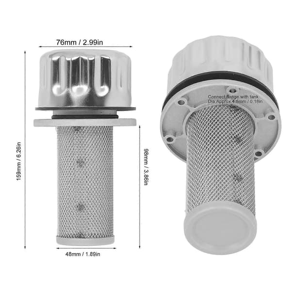 Høykvalitets QUQ2 drivstofftankfyllingsfilter hydraulisk luftfilter filterflens